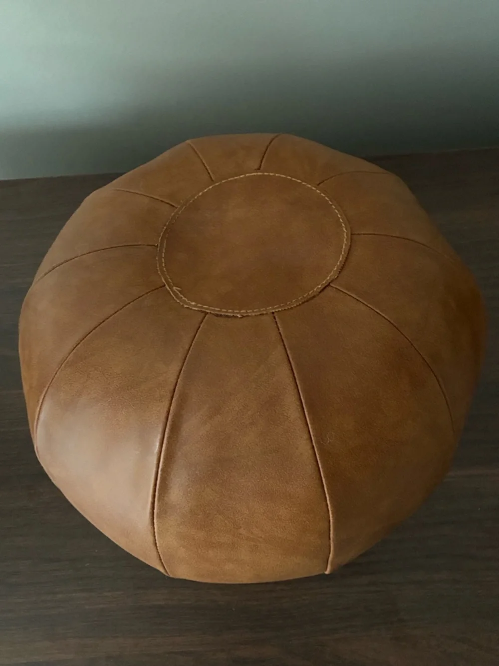 Decorative Faux Leather Pumpkin